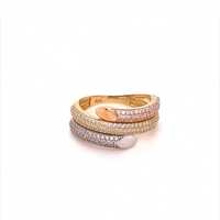 Златен дамски пръстен 4,15гр. размер:57 14кр. проба:585 модел:20102-6