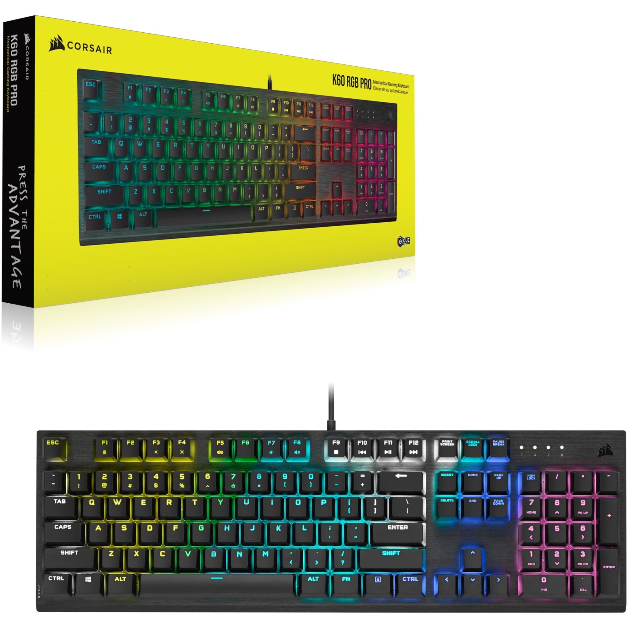 ПРОМО ! CORSAIR K60 PRO RGB Геймърска клавиатура !