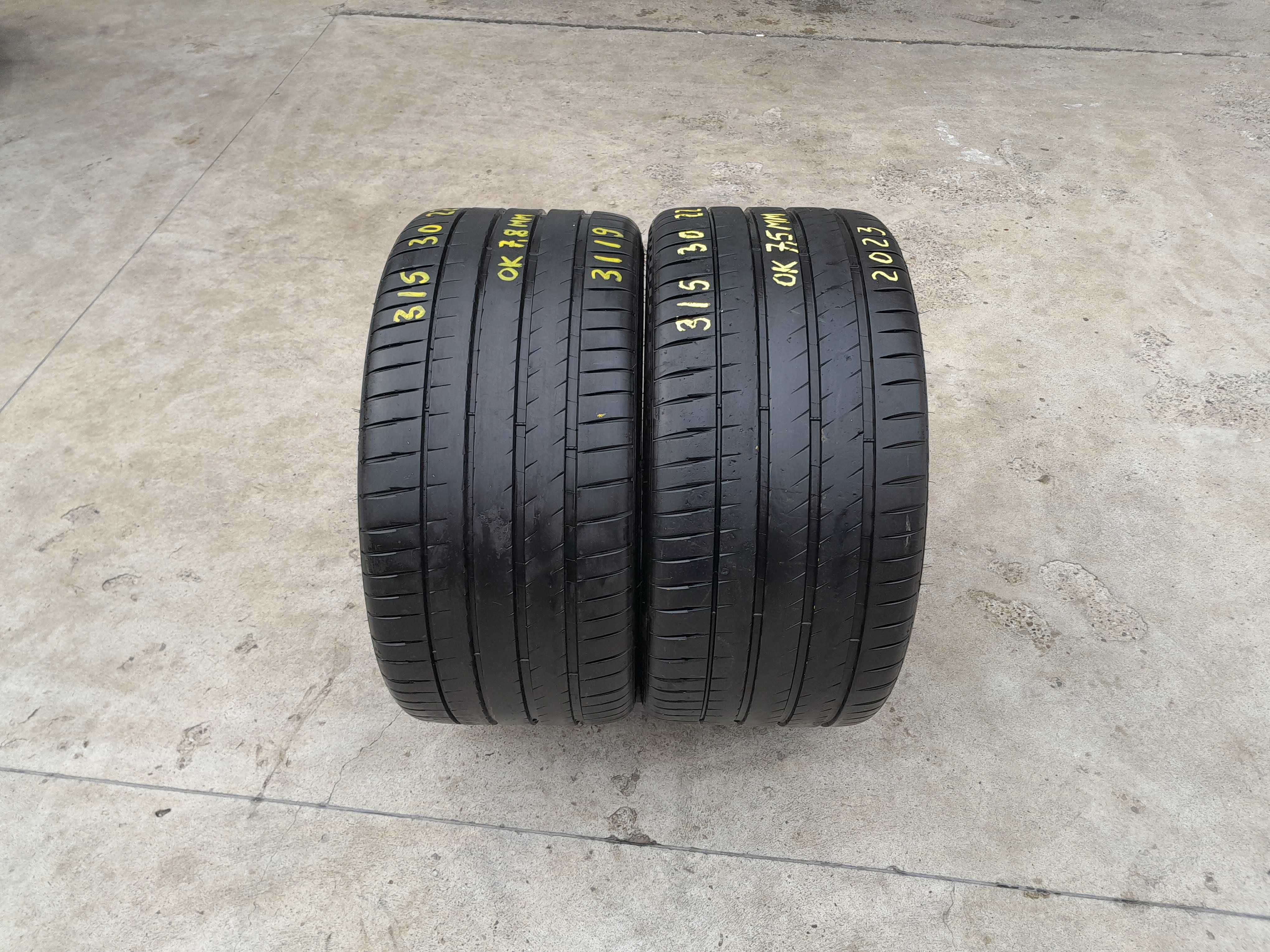 Doua anvelope vara 315 30 22 michelin pilot sport 4 S profil 7,8 mm