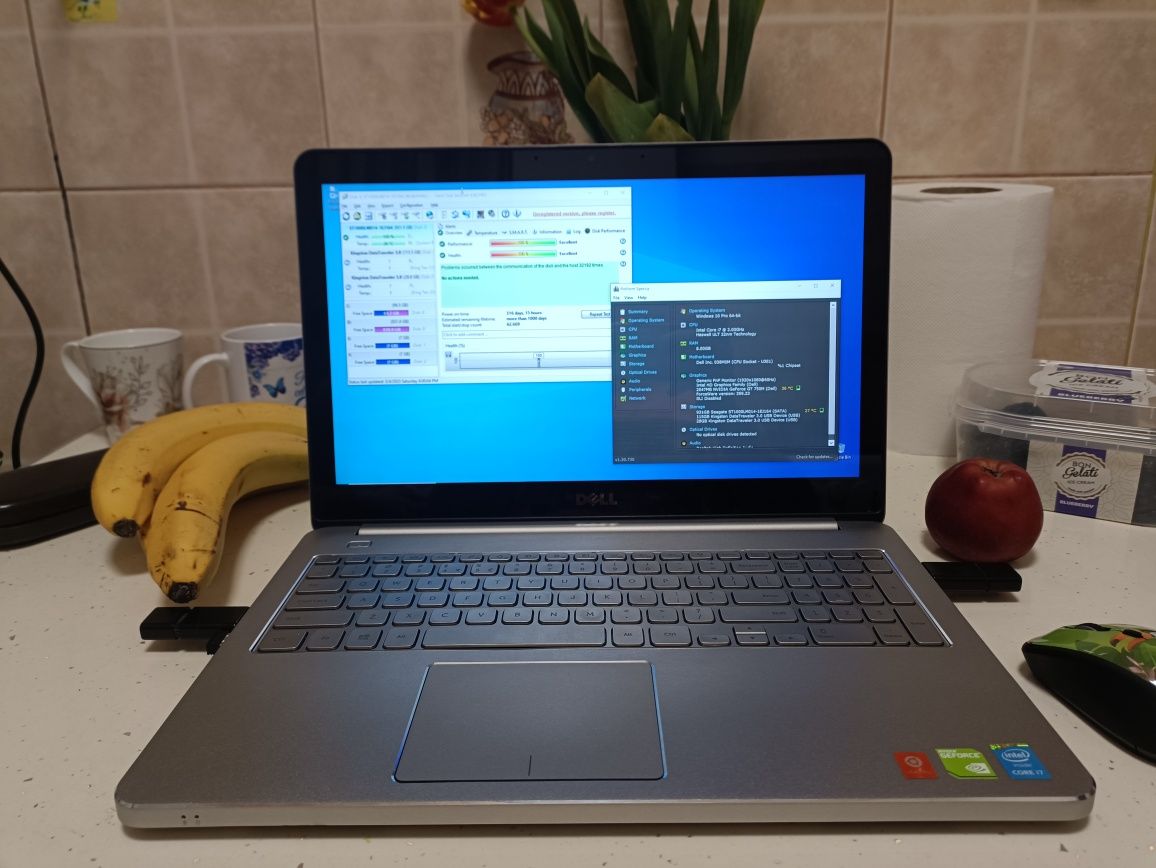 Dell Inspiron 7537,FHD, Aluminiu ,Touch ,GeForce ,1Tb , excelent