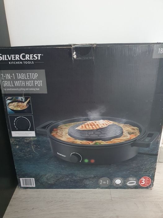 Grill 2 în 1, silver crest