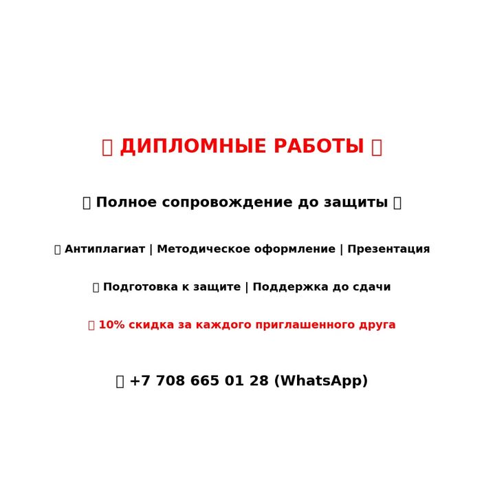 ДИПЛОМНАЯ РАБОТА , магистерская докторская диссертация курсовая