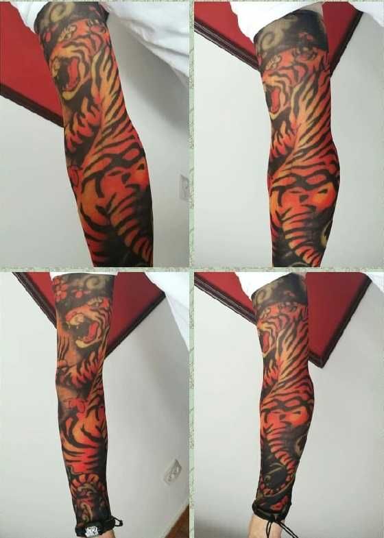 Maneca unisex tatuata/tatuaj 3D pentru maini, picioare diverse modele