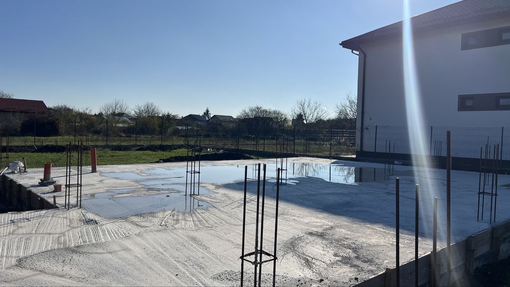 Teren Saftica - Dumbraveni cu fundatie si autorizatie de constructie