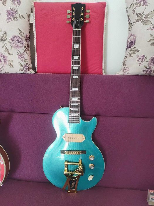 Les Paul chitara electrica lutier local single cut pickup P90 LP