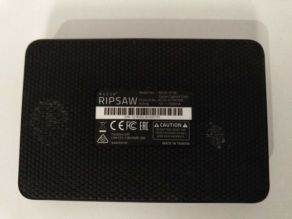 Placa de captura Razer Ripsaw 1080p60 Full HD