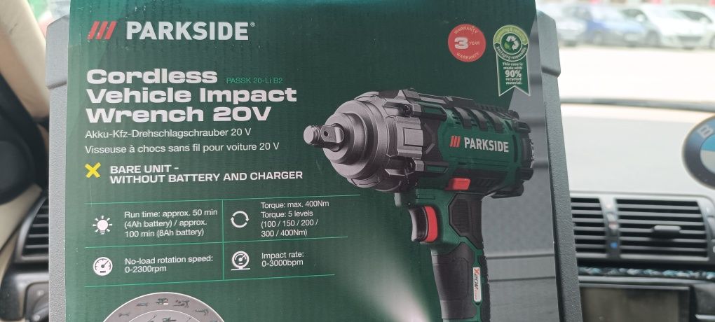 PARKSIDE® 20 V акумулаторен ударен гайковерт “PASSK 20-Li  В2