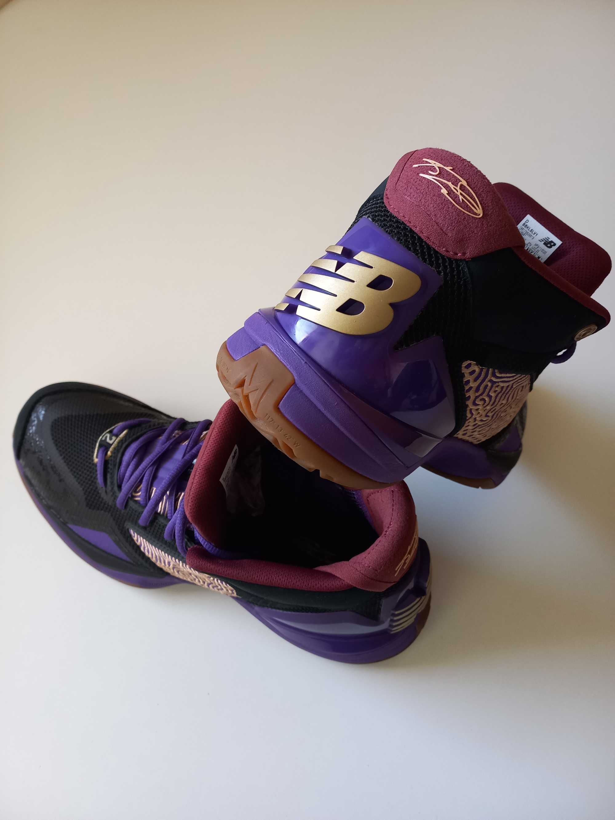 New Balance KAWHI 1 Black Purple оригинални баскетболни маратонки
