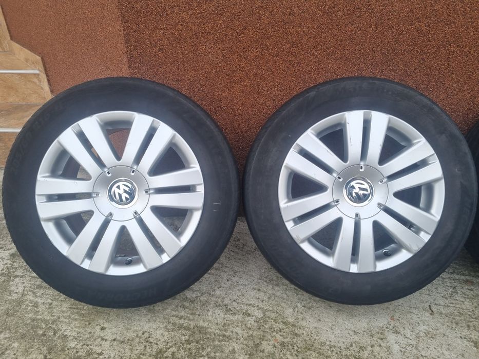 Jante Originale Vw R16 5x112 cu anvelope vară 205/60R16