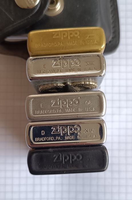 Винтажные зажигалки 7шт Zippo в коллекцию .