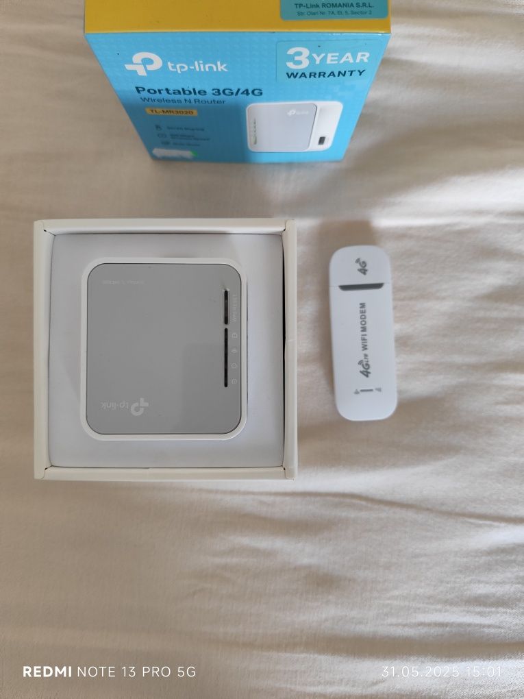 Router 4G Nou Nouț Modemul 4G este separat!