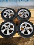 Roti 5x112, ET 46 cu cauciucuri 205/55R16 de vara Hankook
