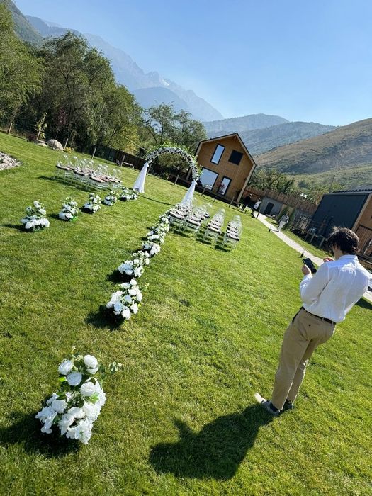 Оформление Фотозона Баннер Газон Посуда Орындык Ыдыс аяк Казан Ошак