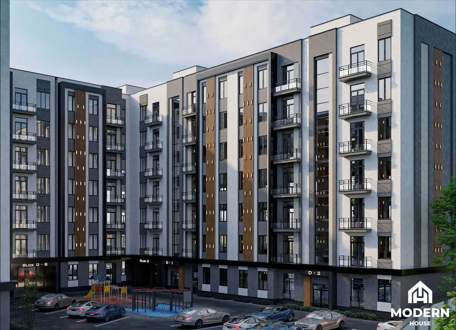 Продается коробка 66 кв в ЖК Modern House. Рядом Рисовая Фергана Йули
