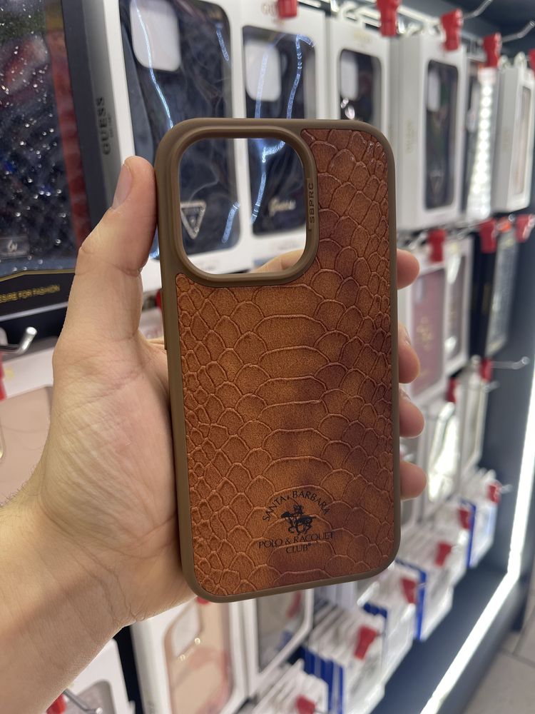 Polo Луксозен кейс Змийска кожа iPhone 16 Pro 16Pro Max 16 15 Pro 15