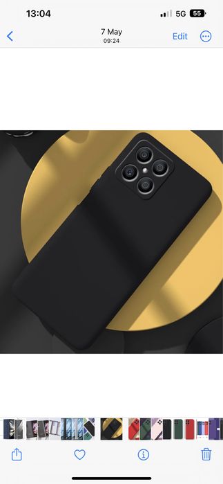 Husa Silicon Soft Case Alcantara Piele Inside HONOR X7/X8/X8A/X7B/X8B