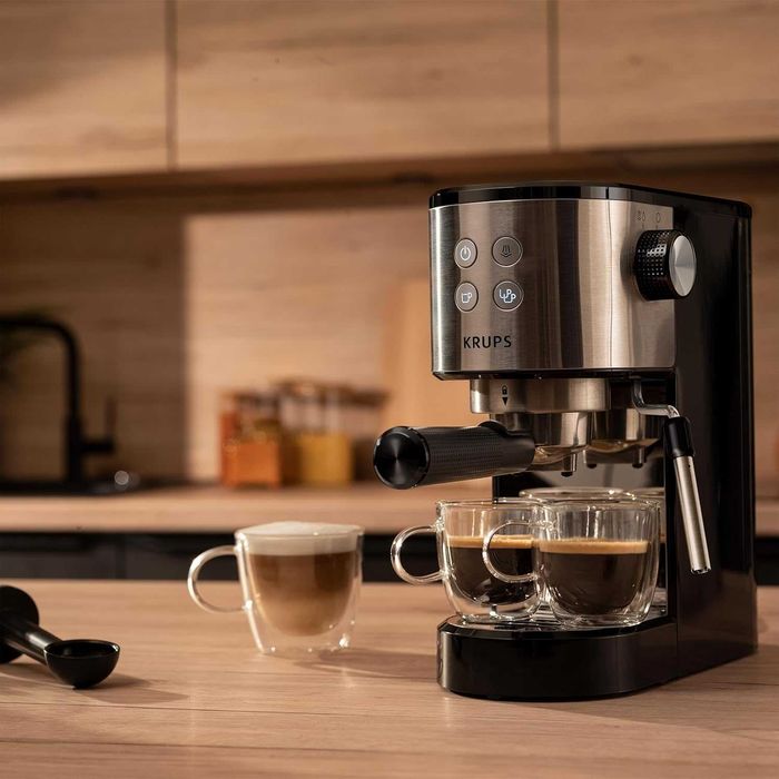 Еспресо машина Krups Virtuoso Essential XP441810, 15 бара, Компактен