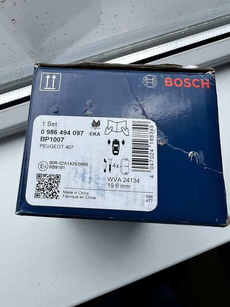 Комплект Bosch нови предни и задни дискове и накладки Peugeot 407