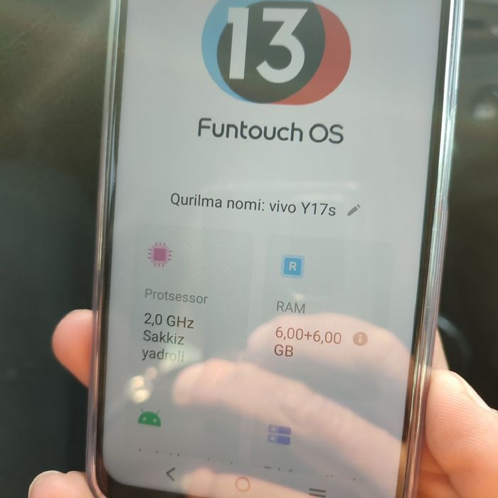 Vivo y17s sotiladi yangi ozgina iwlatildi pul kere srochna sotiladi