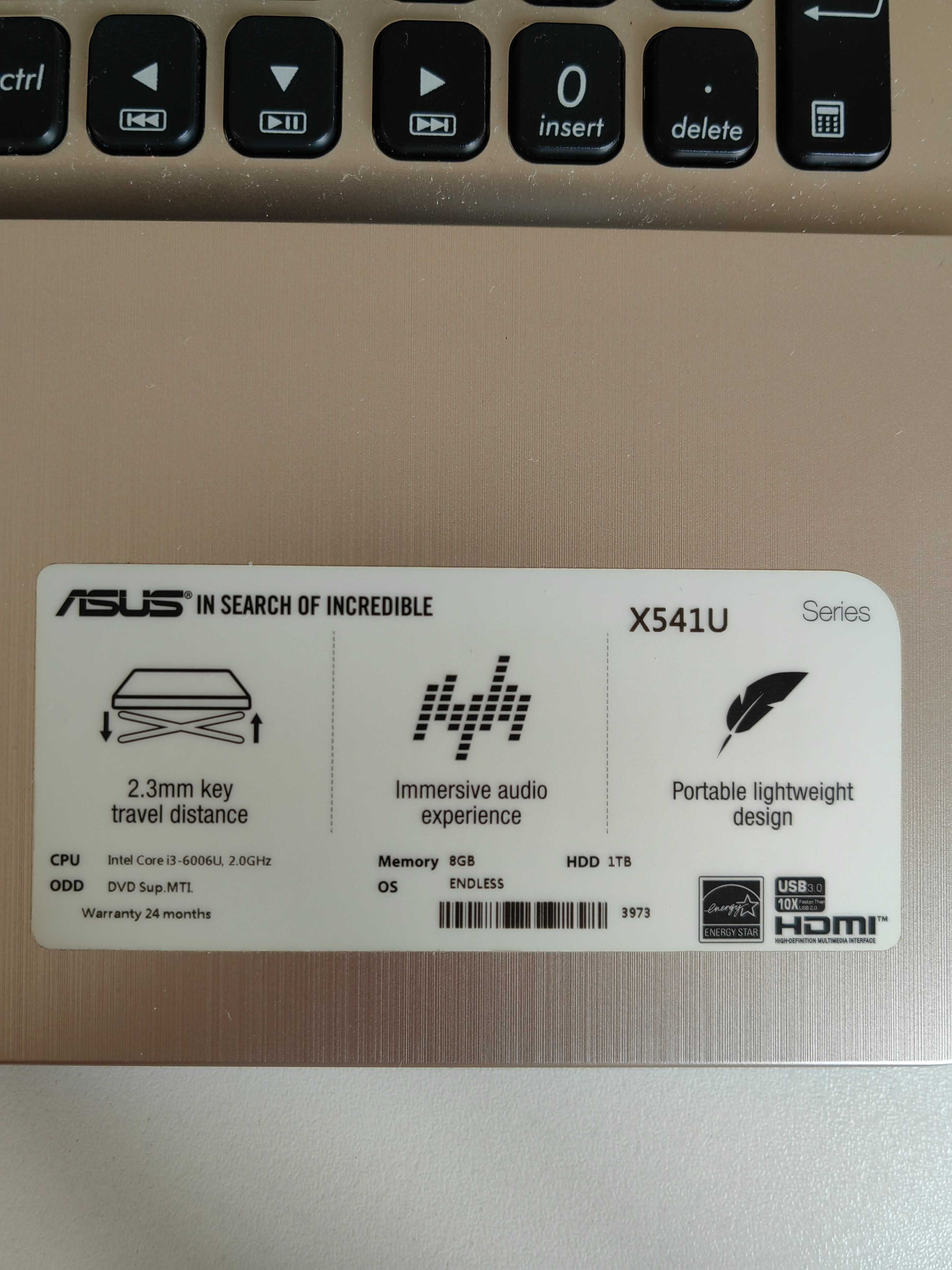Лаптоп Asus X541U