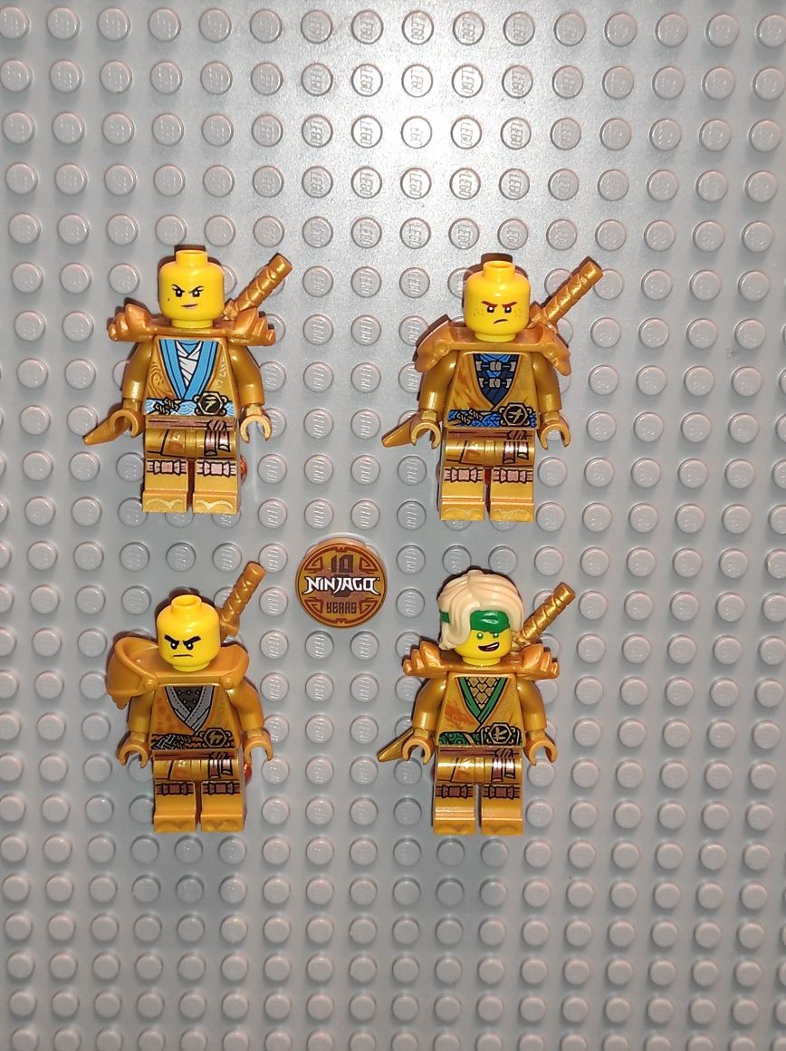 Lego Ninjago Minifigurine Golden Anniversary : Nya, Jay, Cole, Lloyd
