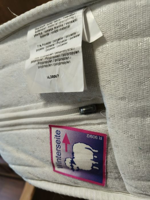 Pat lemn masiv cu somieră reglabila+saltea