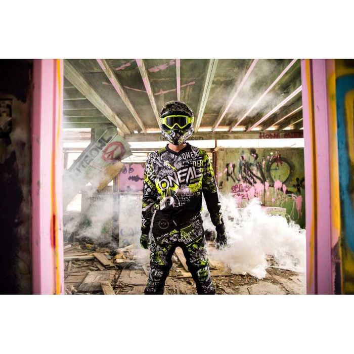 Мотокрос брич O'NEAL ELEMENT Attack Black/HI-VIZ 2020