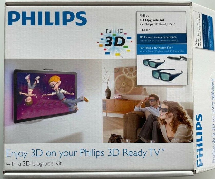 Ochelari 3D-Activ, Philips_PTA02 + Transmiterul în infraroșu.