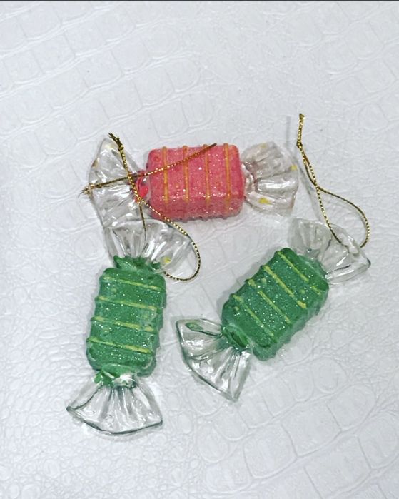 Ёлочная игрушка сахарная конфетка