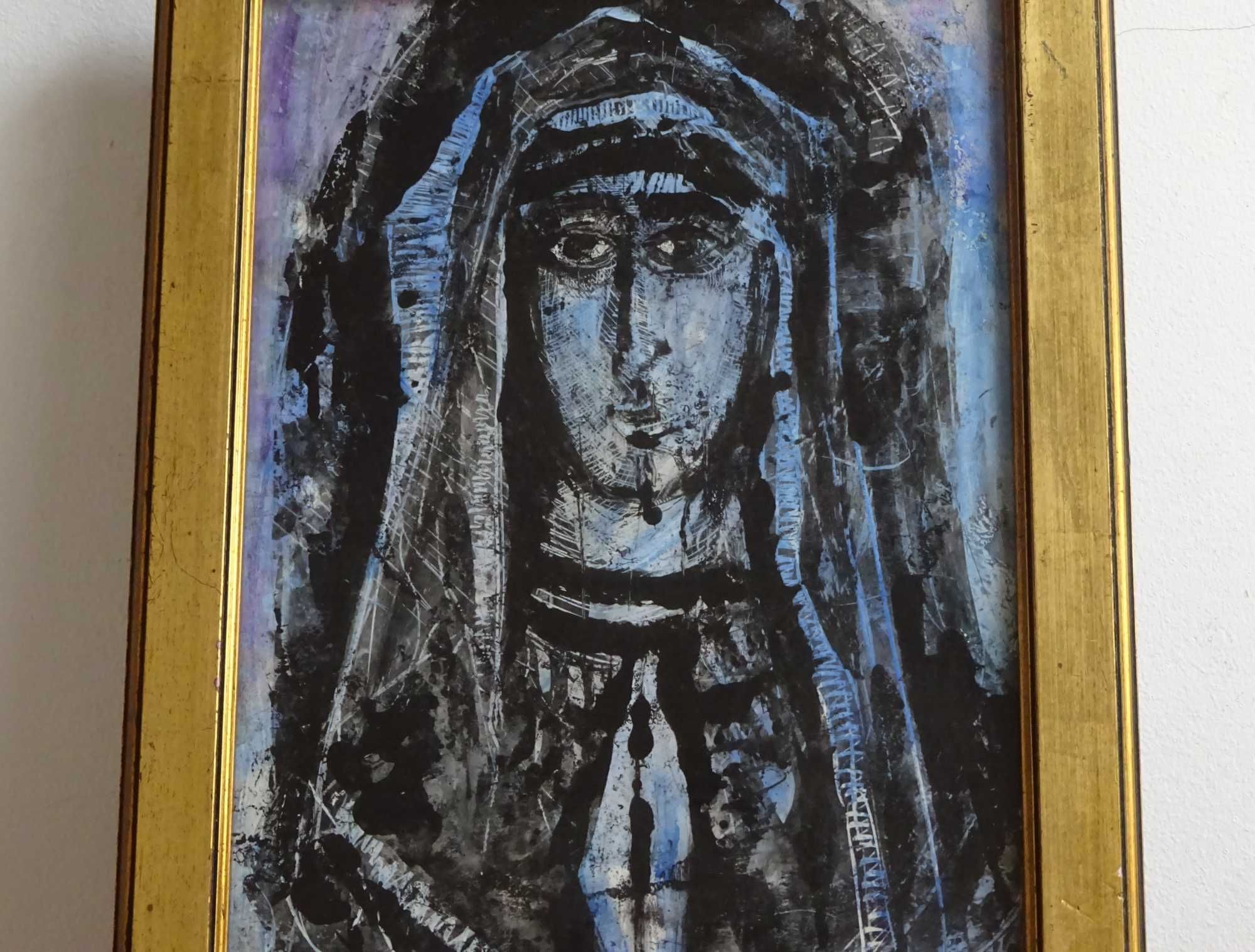 Tablou vechi, Alexandru Istrati - ’Muza’, tehnica mixta