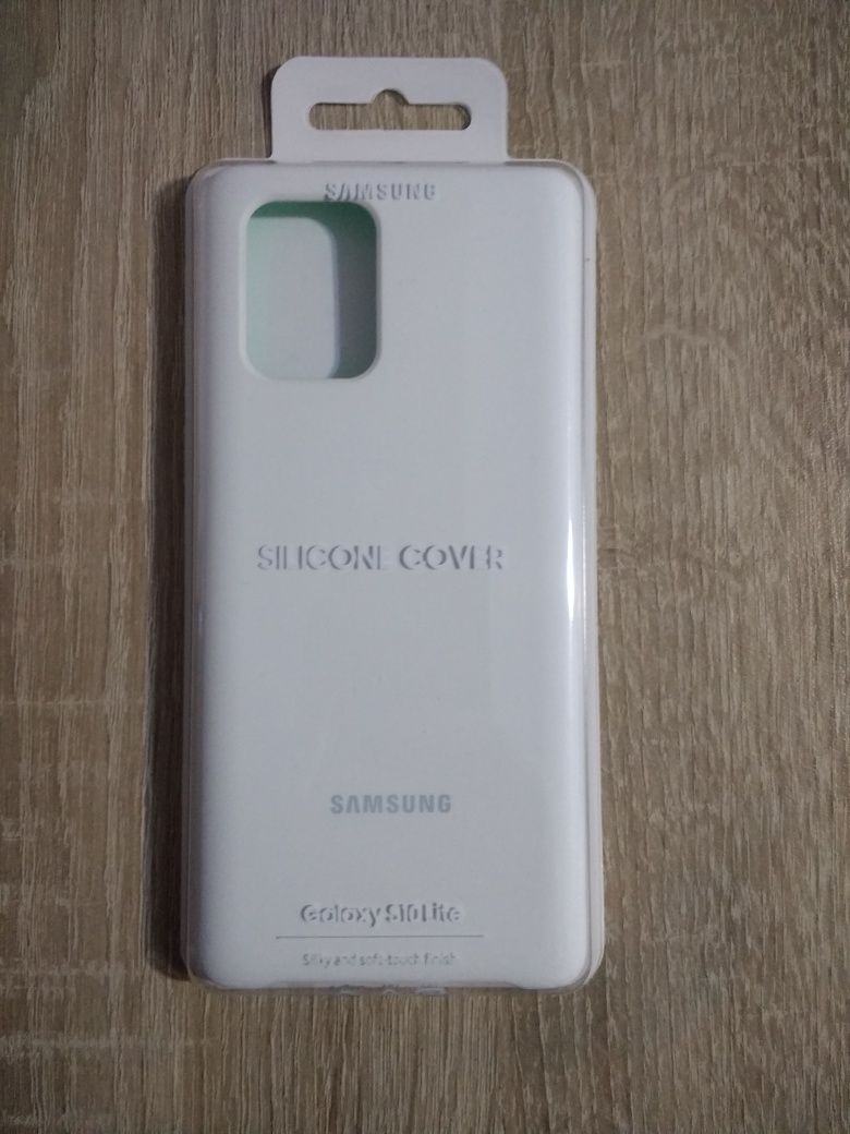 Vand husa spate Originala Silicone Cover Samsung Galaxy S10 Lite Alba