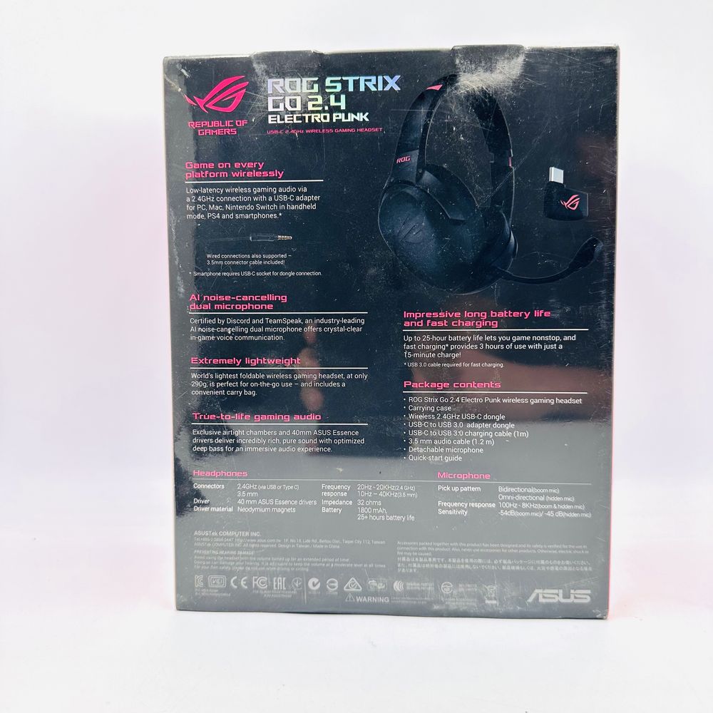 Casti gaming wireless ASUS ROG Strix GO 2.4