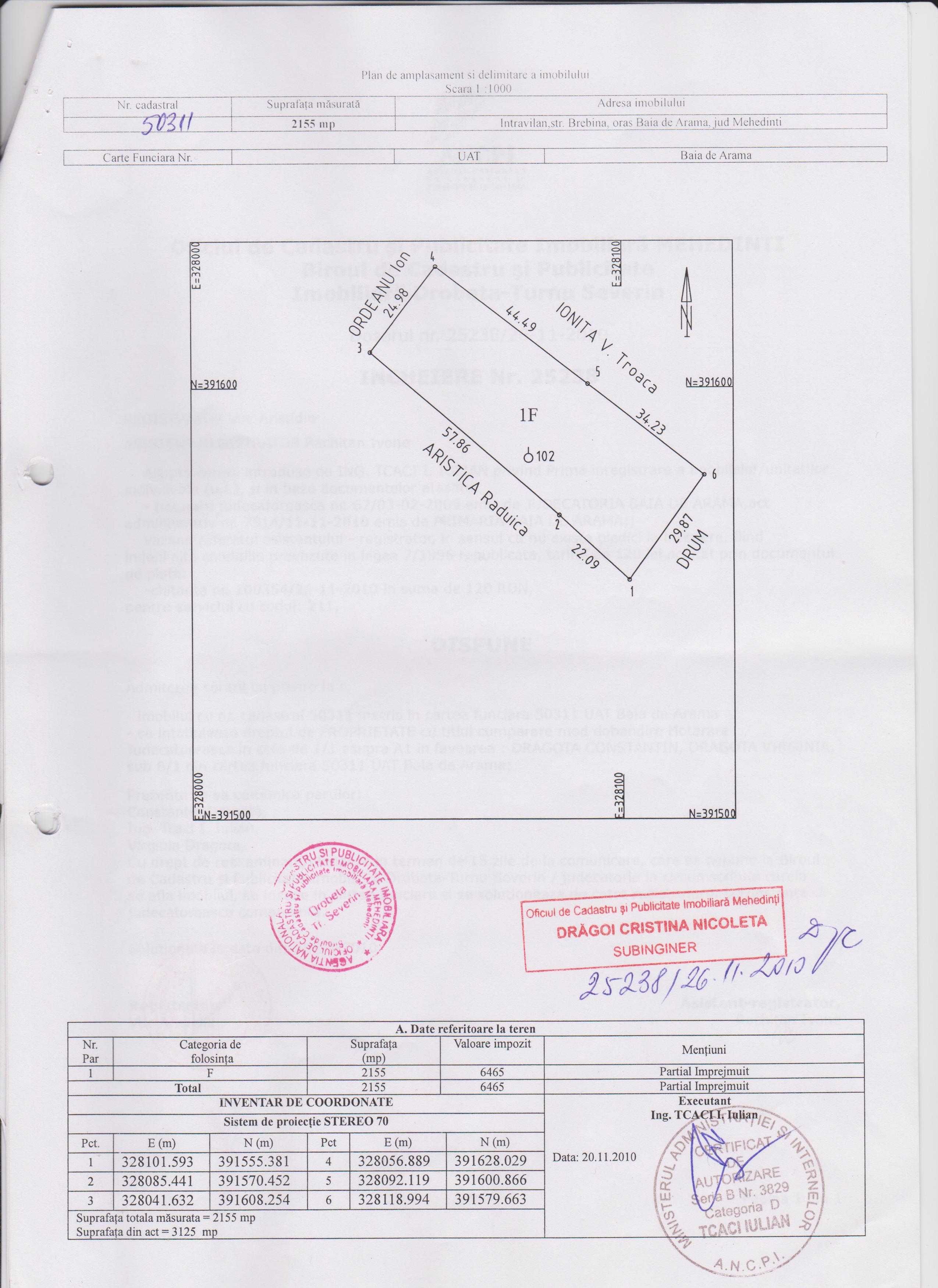 Teren vanzare construibil Baia de Arama