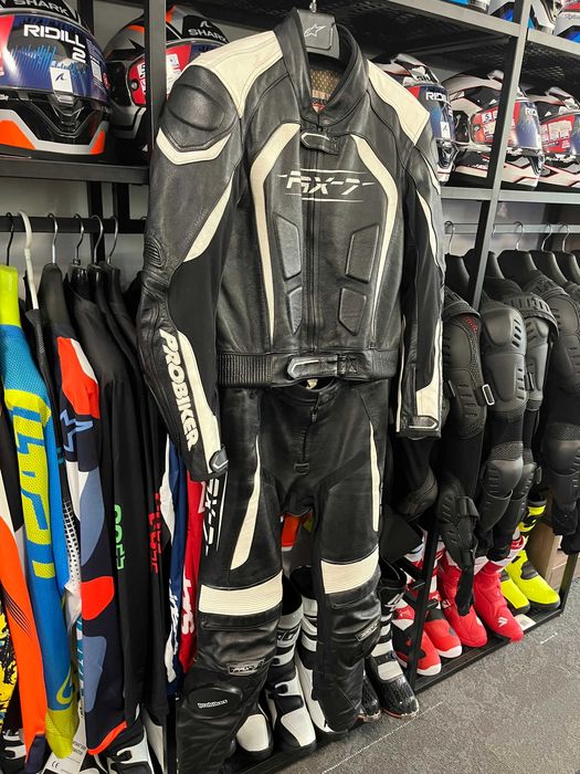 Kожен мото екип PROBIKER PRX- ,2 части 50-M,всички протектори