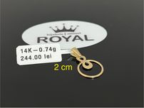 Bijuteria Royal CB : Pandant aur 14k 0,74 gr