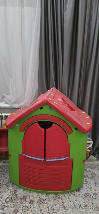 Домик, качеля и горка, 3 в 1