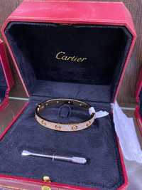 Brățară Cartier LOVE 18 Rose Gold 750 Full Diamond