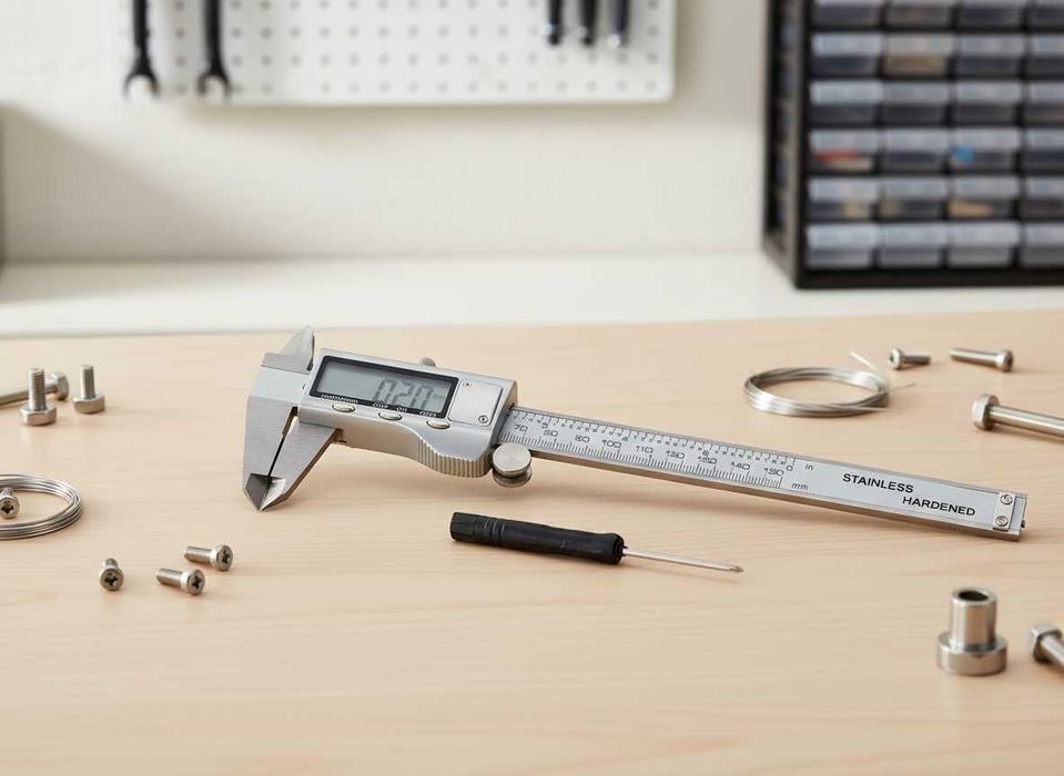 Subler electronic digital din otel inoxidabil 150 mm cu ecran LCD