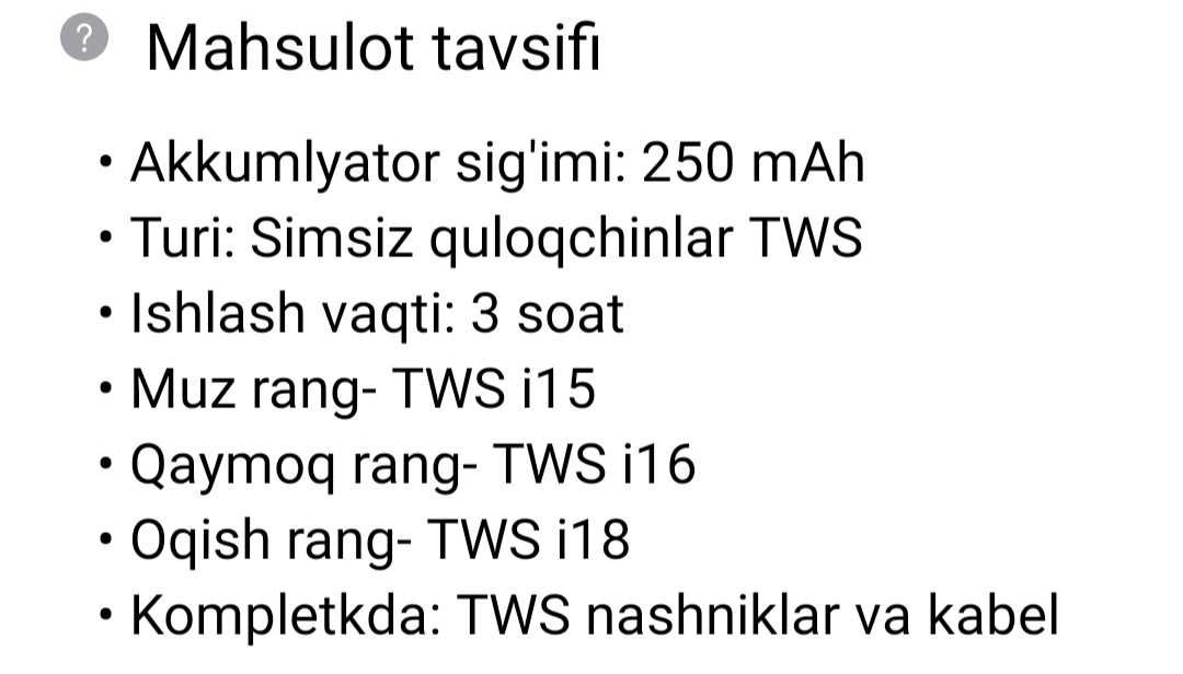 Simsiz quloqchinlar sensorli TWS bluetooth inPods