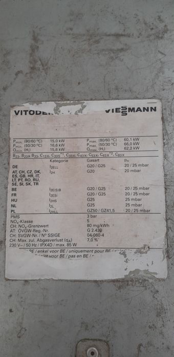 Centralle gaz Viessmann Vitodens 300  15-60 kW și Vitopend 100