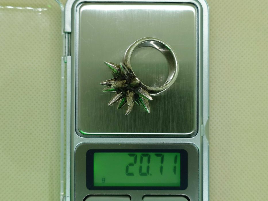 Inel punk cu țepi din argint 925 — Londra (2003)