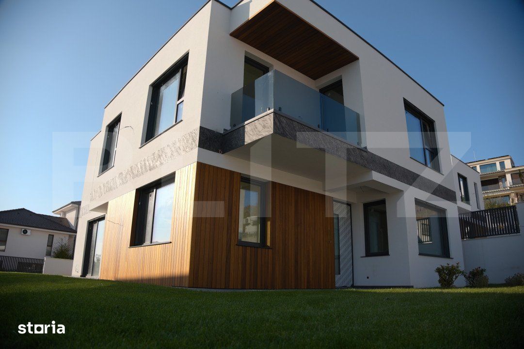 Vila Smart Home,tamplarie casa pasiva,jaluzele ascunse, semineu, sauna