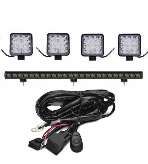 le bar black 6 d + cablaj cadou 4 proiectoare