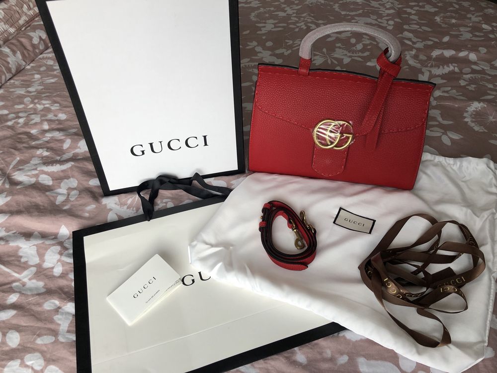 Кожена Чанта Gucci