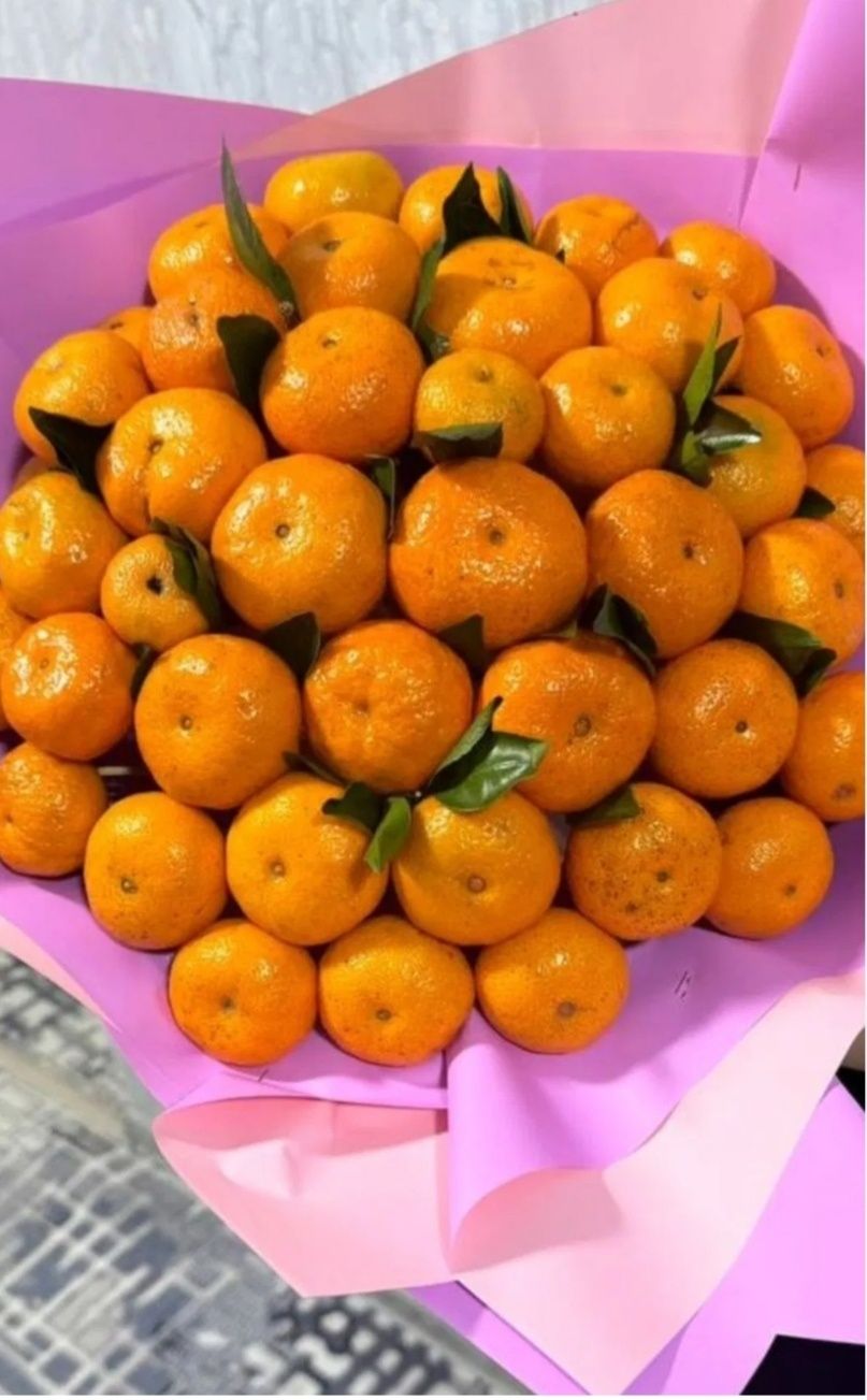 Mandarinli buketla arzon sifatli va yangi