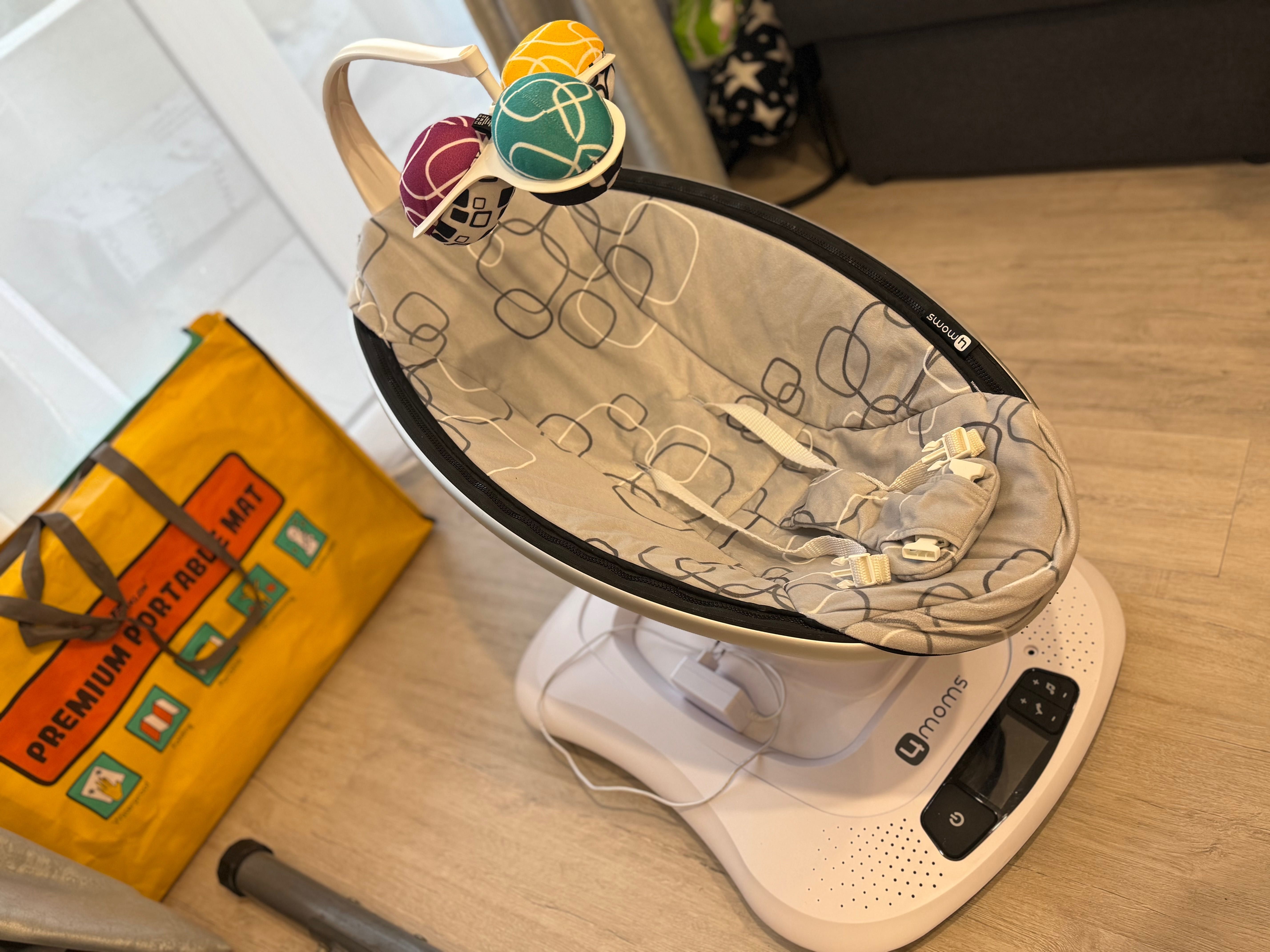 4moms mamaRoo бебешка люлка - Silver Plush -КАТО НОВА