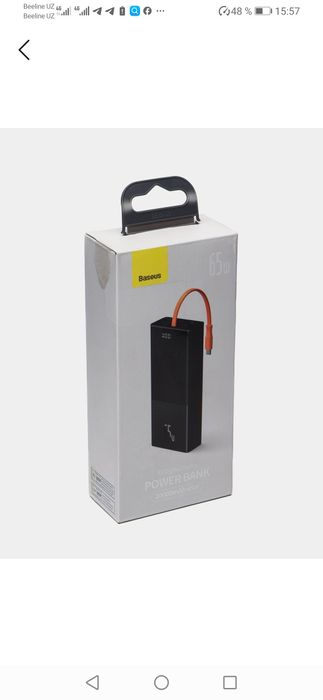 Повер банк Baseus 65w с проводом Type-C
