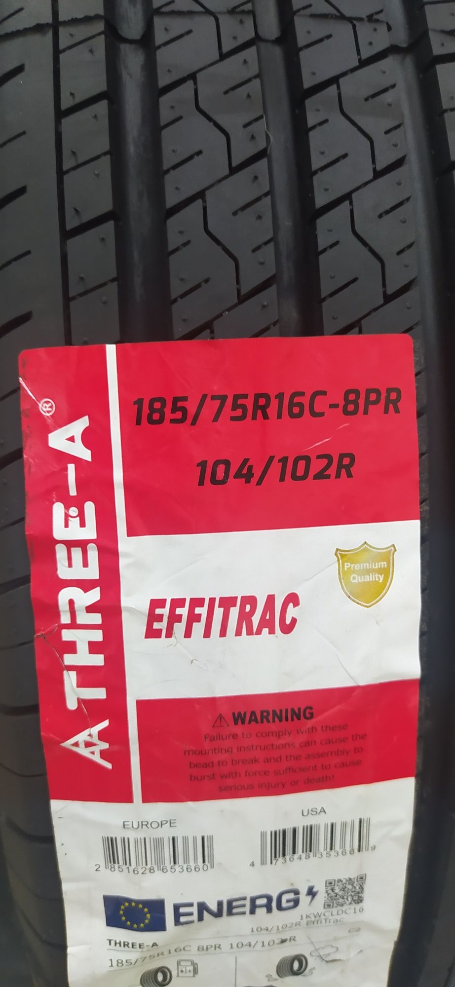 185/75R16C Three-A EffiTrac 104/102R