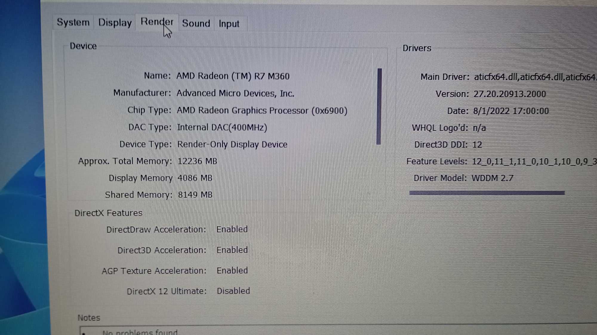 Lenovo 500 i5-6200 2.30  SSD 480GB Ram 16GB Video Radeon R7 M360 4 GB