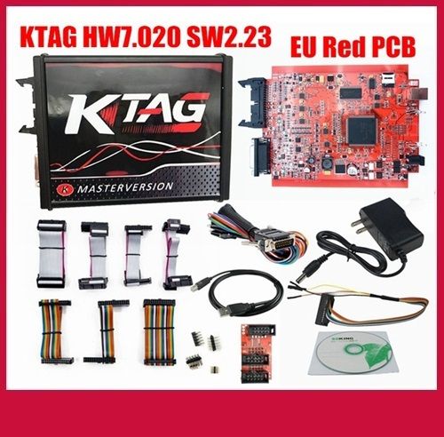 Interfata auto programator memorii KTAG SW2.23 HW 7.020 - Placa rosie